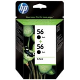 Оригинальный картридж HP C9502AE (Сдвоенная упаковка чёрных картр.№56)