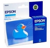 Оригинальный картридж Epson T0552 голубой картридж  C13T05524010