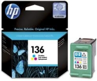 Оригинальный картридж HP C9361HE трёхцветный картридж №136